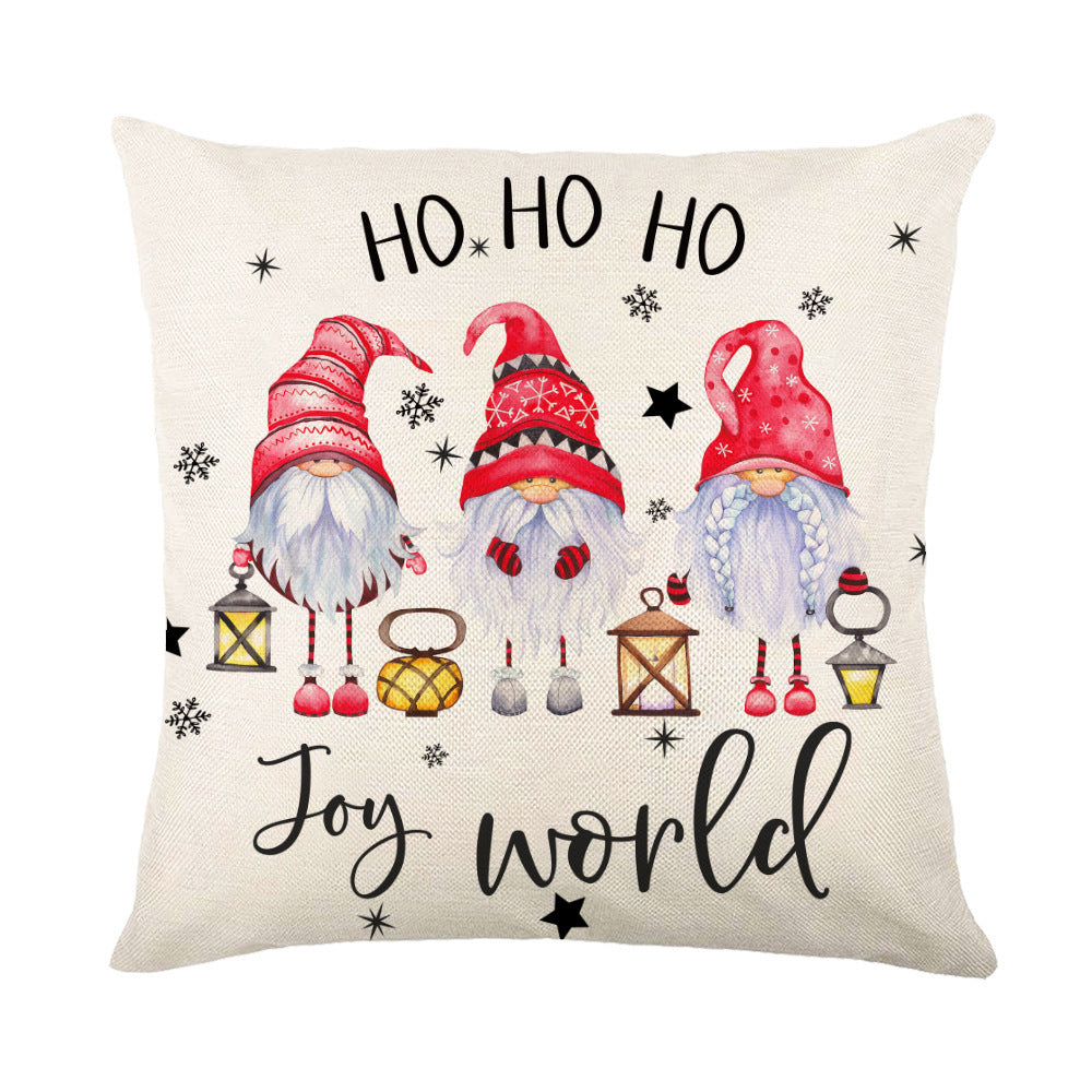 Christmas Snowflake Pillow Covers Sofa Decor