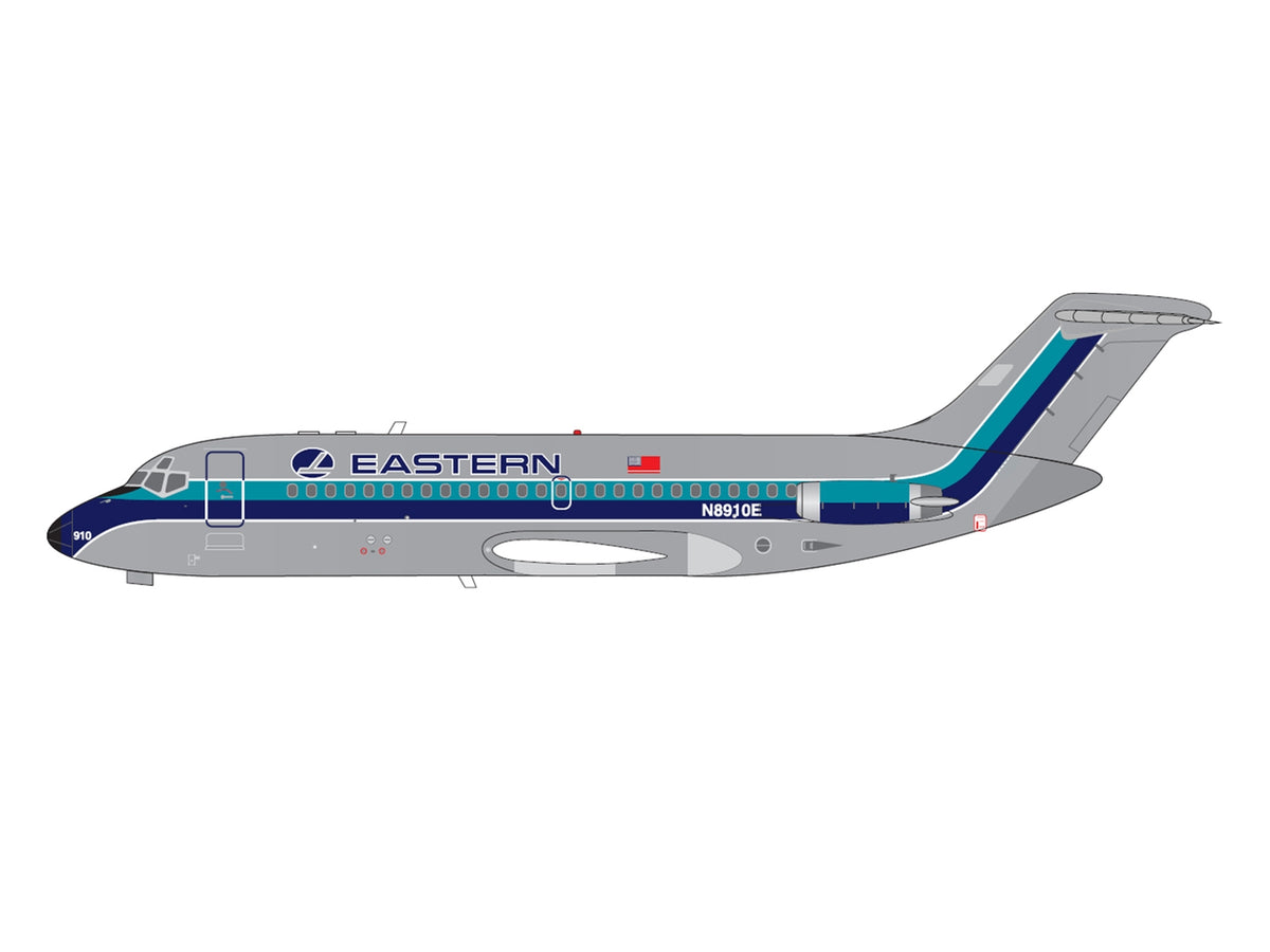 V1:400 McDonnell Douglas DC-9-14 Eastern Air Lines N8910E 1/400 Diecast Model
