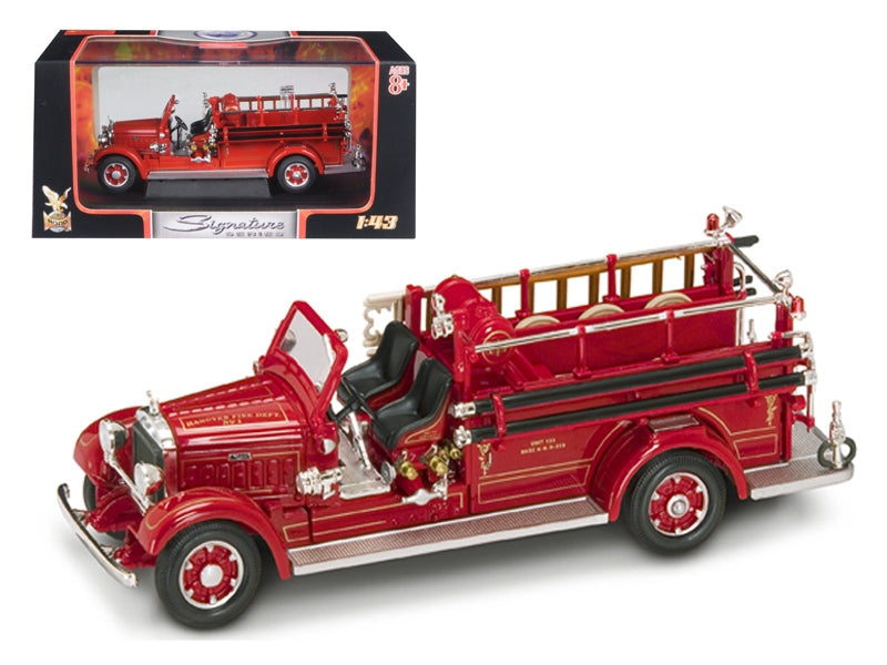 1935 Mack Type 75BX Fire Engine Red 1/43 Diecast Model Car Road Signature F977-43001r