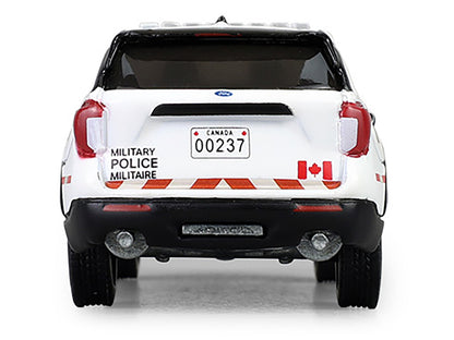 2024 Ford Police Interceptor Utility "Canada Military Police" White with Graphics "Hot Pursuit - Canada Special Edition" Series 1/64 Diecast Model Car by Greenlight