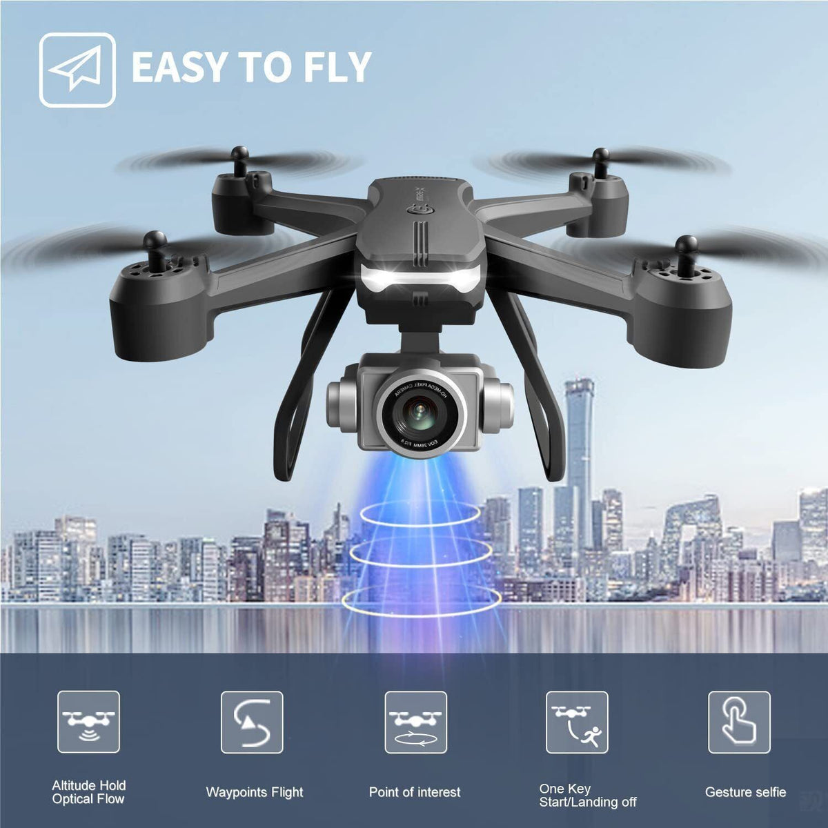 V14 Professional Drone 6K HD Dual Camera WIFI FPV Portable RC Quadcopter