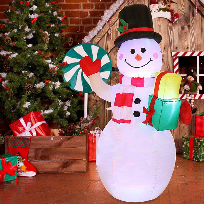 Christmas LED Inflatable Santa Snowman Decor