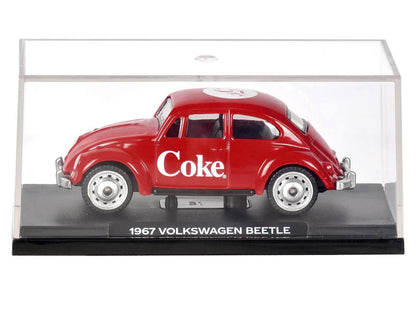 1967 Volkswagen Beetle "Coca-Cola" Red 1/50 Diecast Model by Motorcity Classics
