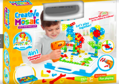 Kids 3D Drill & Screw Creative Building Block Set | STEM Educational Toy