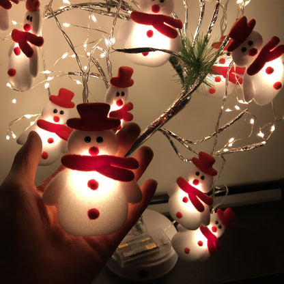Snowman LED String Lights Christmas Decor