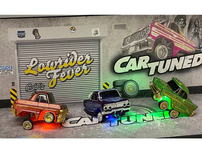 "Lowriders Show Glow" Series 2 Set of 8 Pieces Diecast Model Cars by CarTuned