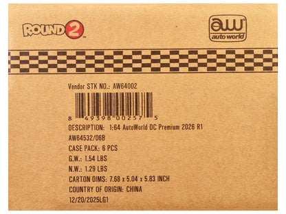 Auto World Premium 2026 Release 1 Set B of 6 pieces 1/64 Diecast Model Cars by Auto World