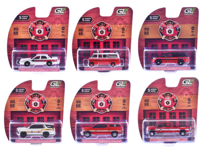 Greenlight Fire & Rescue Series 5 — Set of 6 Diecast Cars 1:64 Scale