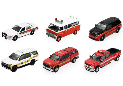 Greenlight Fire & Rescue Series 5 — Set of 6 Diecast Cars 1:64 Scale