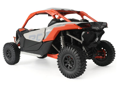 Can-Am Maverick X3 X RC Turbo RR 1/12 Diecast Model by BRP Models – Chalk Gray & Orange