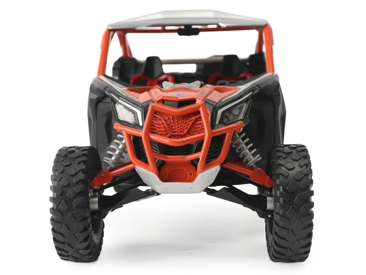 Can-Am Maverick X3 X RC Turbo RR 1/12 Diecast Model by BRP Models – Chalk Gray & Orange