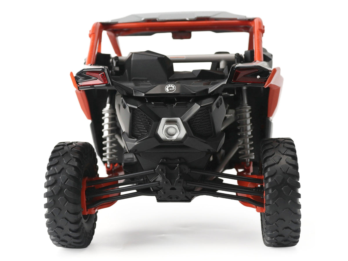 Can-Am Maverick X3 X RC Turbo RR 1/12 Diecast Model by BRP Models – Chalk Gray & Orange