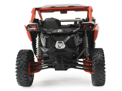 Can-Am Maverick X3 X RC Turbo RR 1/12 Diecast Model by BRP Models – Chalk Gray & Orange