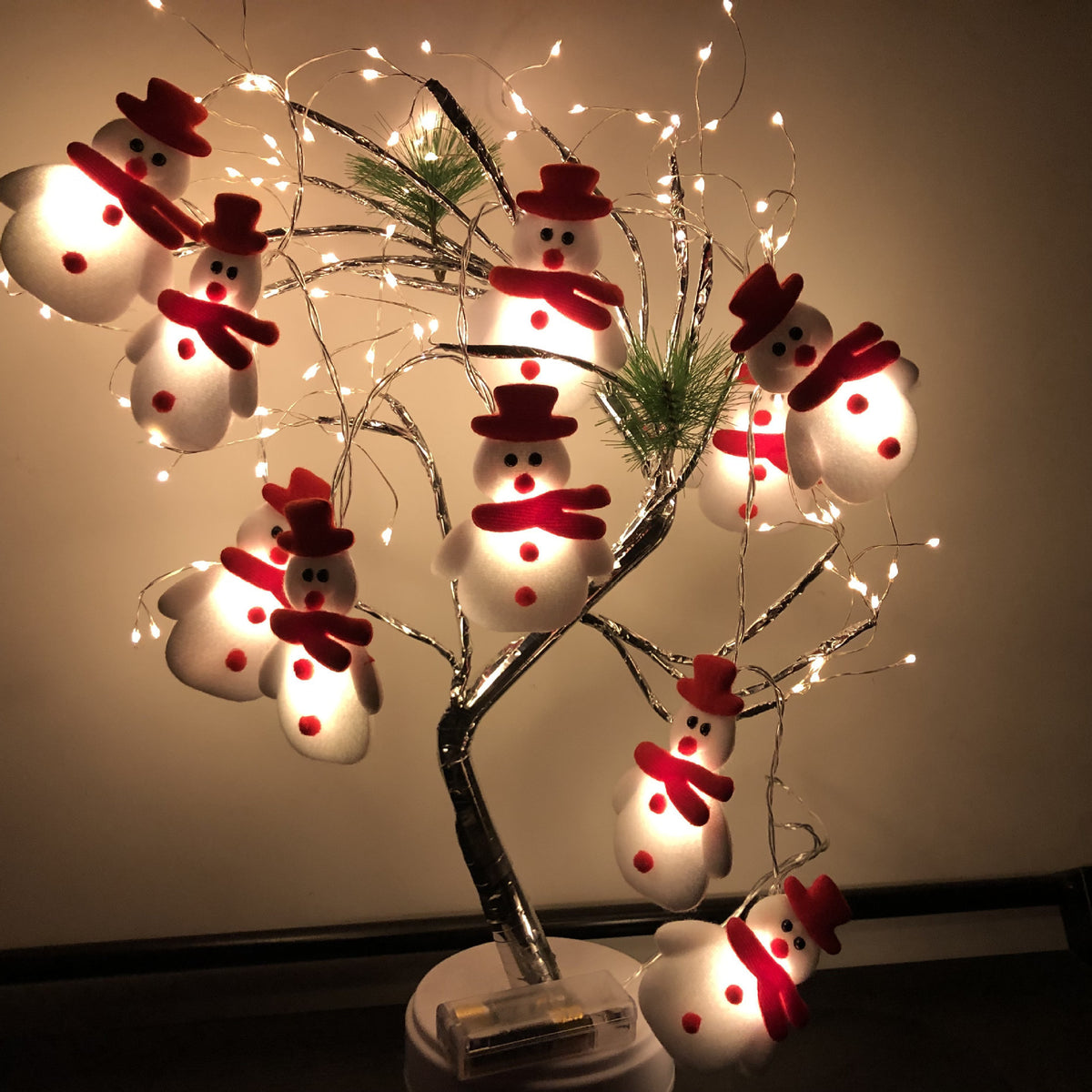 Snowman LED String Lights Christmas Decor
