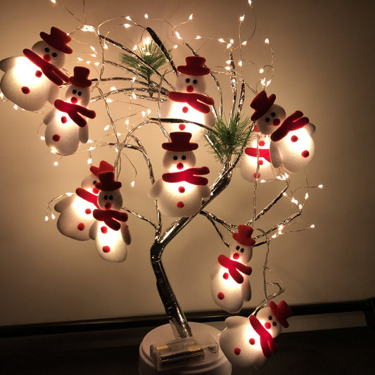 Snowman LED String Lights Christmas Decor