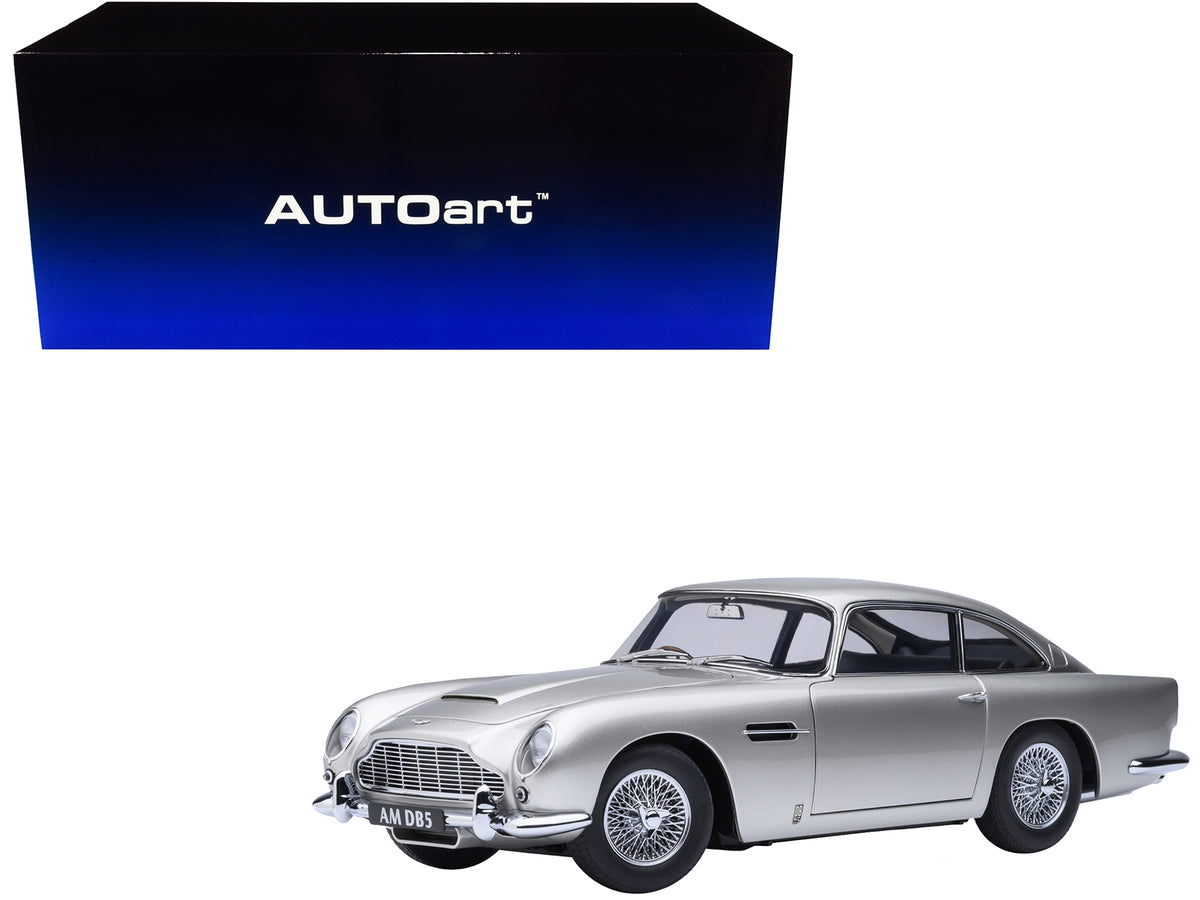 Aston Martin DB5 RHD Birch Silver 1:18 Scale Diecast Model Car – Autoart
