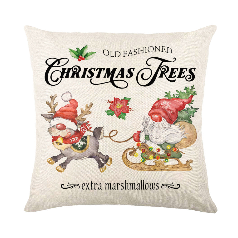 Christmas Snowflake Pillow Covers Sofa Decor