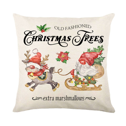 Christmas Snowflake Pillow Covers Sofa Decor