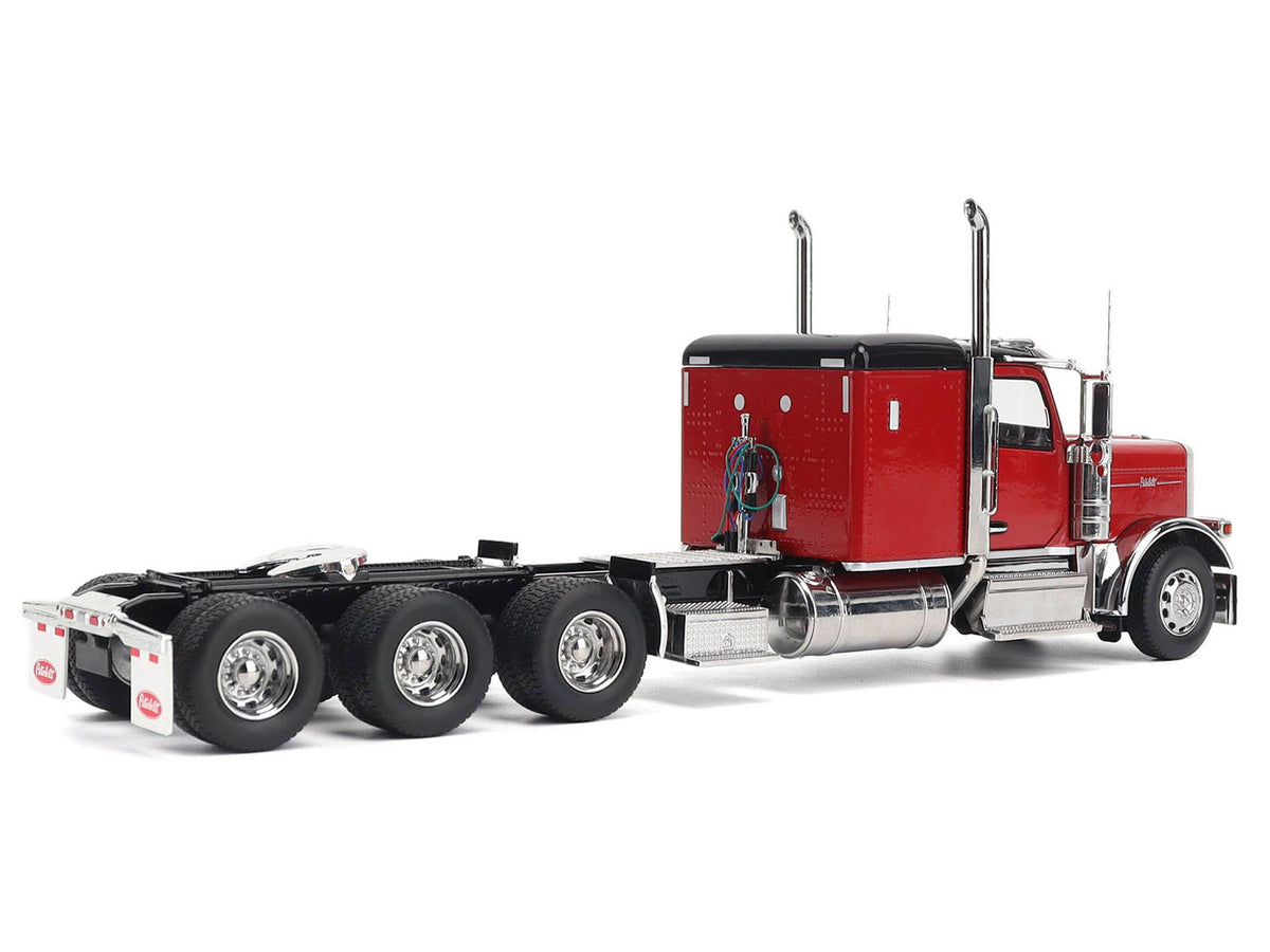 Peterbilt 589 Tridem-Axle Legendary Package Truck Tractor with 58" Sleeper Legendary Red "Transport Series" 1/32 Diecast Model by Diecast Masters