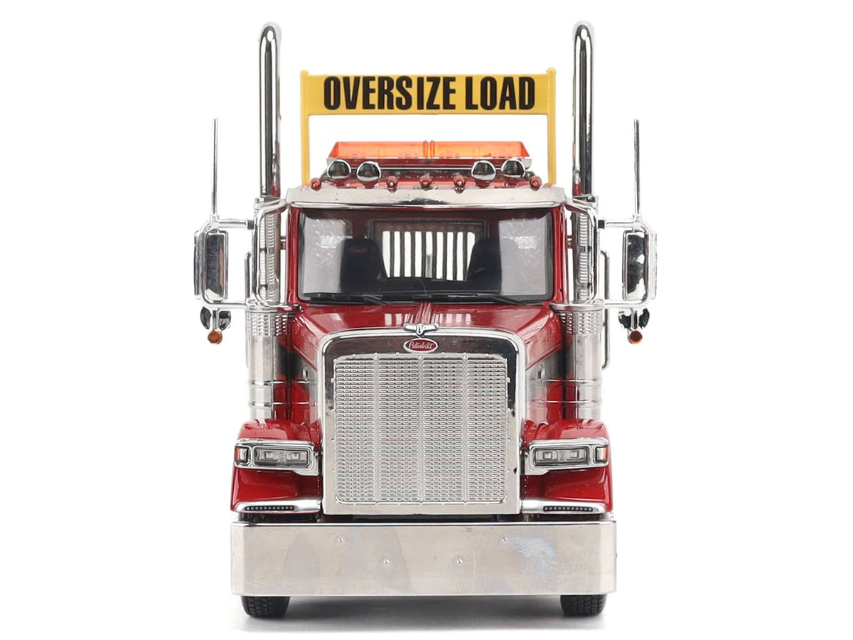 Peterbilt 589 Tandem-Axle Truck Tractor with Day Cab Legendary Red "Transport Series" 1/32 Diecast Model by Diecast Masters