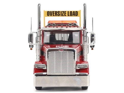 Peterbilt 589 Tandem-Axle Truck Tractor with Day Cab Legendary Red "Transport Series" 1/32 Diecast Model by Diecast Masters