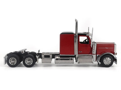 Peterbilt 589 Tandem-Axle Legendary Package Truck Tractor with 58" Sleeper Legendary Red "Transport Series" 1/64 Diecast Model by Diecast Masters