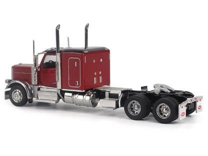 Peterbilt 589 Tandem-Axle Legendary Package Truck Tractor with 58" Sleeper Legendary Red "Transport Series" 1/64 Diecast Model by Diecast Masters