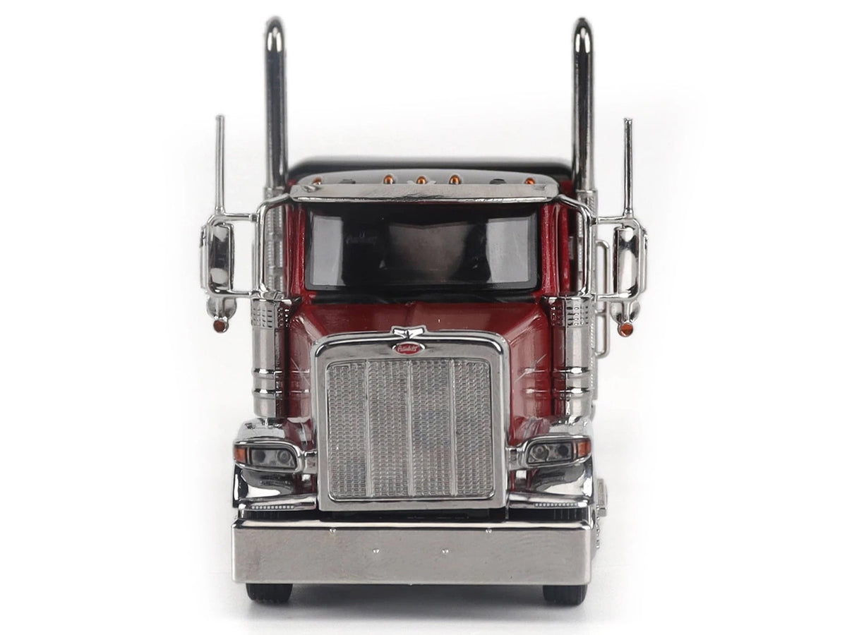 Peterbilt 589 Tandem-Axle Legendary Package Truck Tractor with 58" Sleeper Legendary Red "Transport Series" 1/64 Diecast Model by Diecast Masters