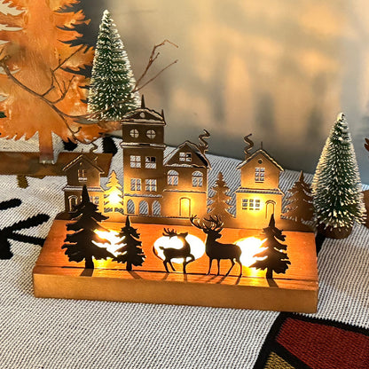 Wrought Iron Christmas Tree Candle Holder