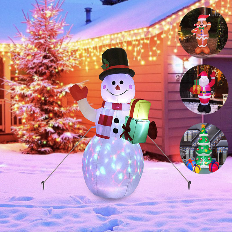 Christmas LED Inflatable Santa Snowman Decor