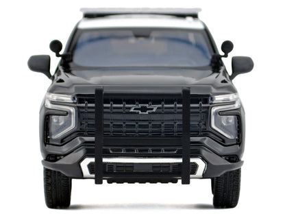 2025 Chevrolet Tahoe Police Pursuit Vehicle "California Highway Patrol" Black and White "Law Enforcement and Public Service" Series 1/24 Diecast Model Car by Motormax