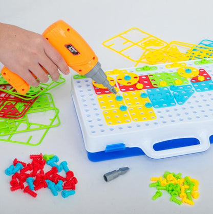 Kids 3D Drill & Screw Creative Building Block Set | STEM Educational Toy