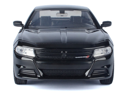 2023 Dodge Charger Pursuit Police Car Black "Custom Builder's Kit - Law Enforcement and Public Service" Series 1/24 Diecast Model Car by Motormax
