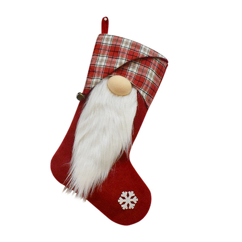 Christmas Stockings Hanging Gift Bag Decor