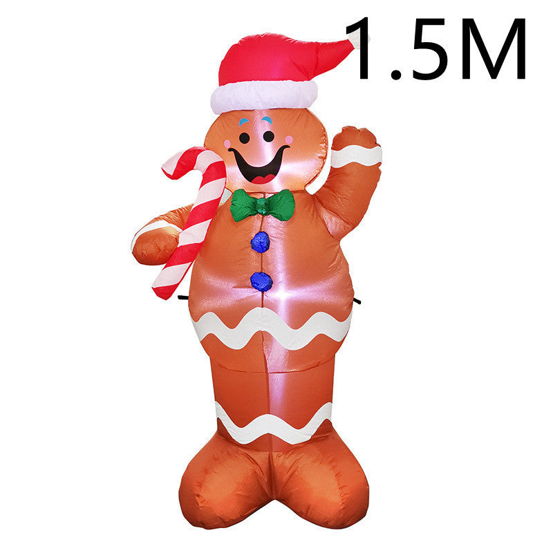 Christmas LED Inflatable Santa Snowman Decor