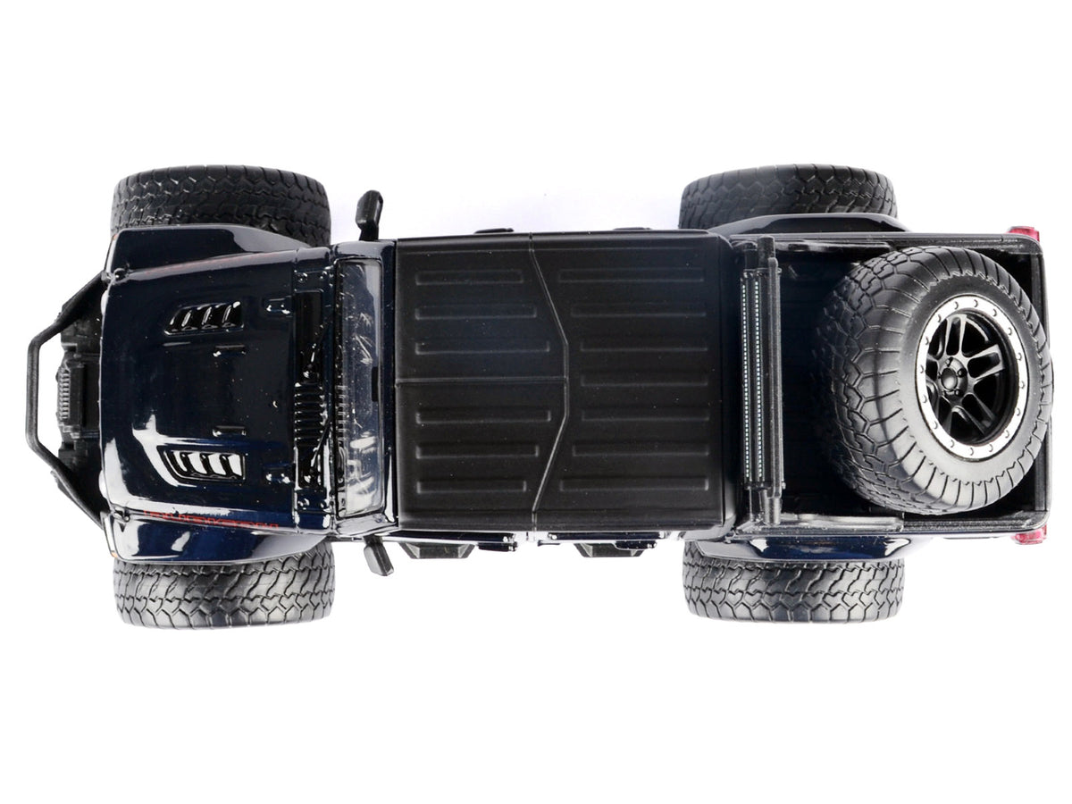 2021 Jeep Gladiator Rubicon Off-Road Pickup Truck Black with Matt Black Top "Off Road" Series 1/24-1/27 Diecast Model Car by Motormax