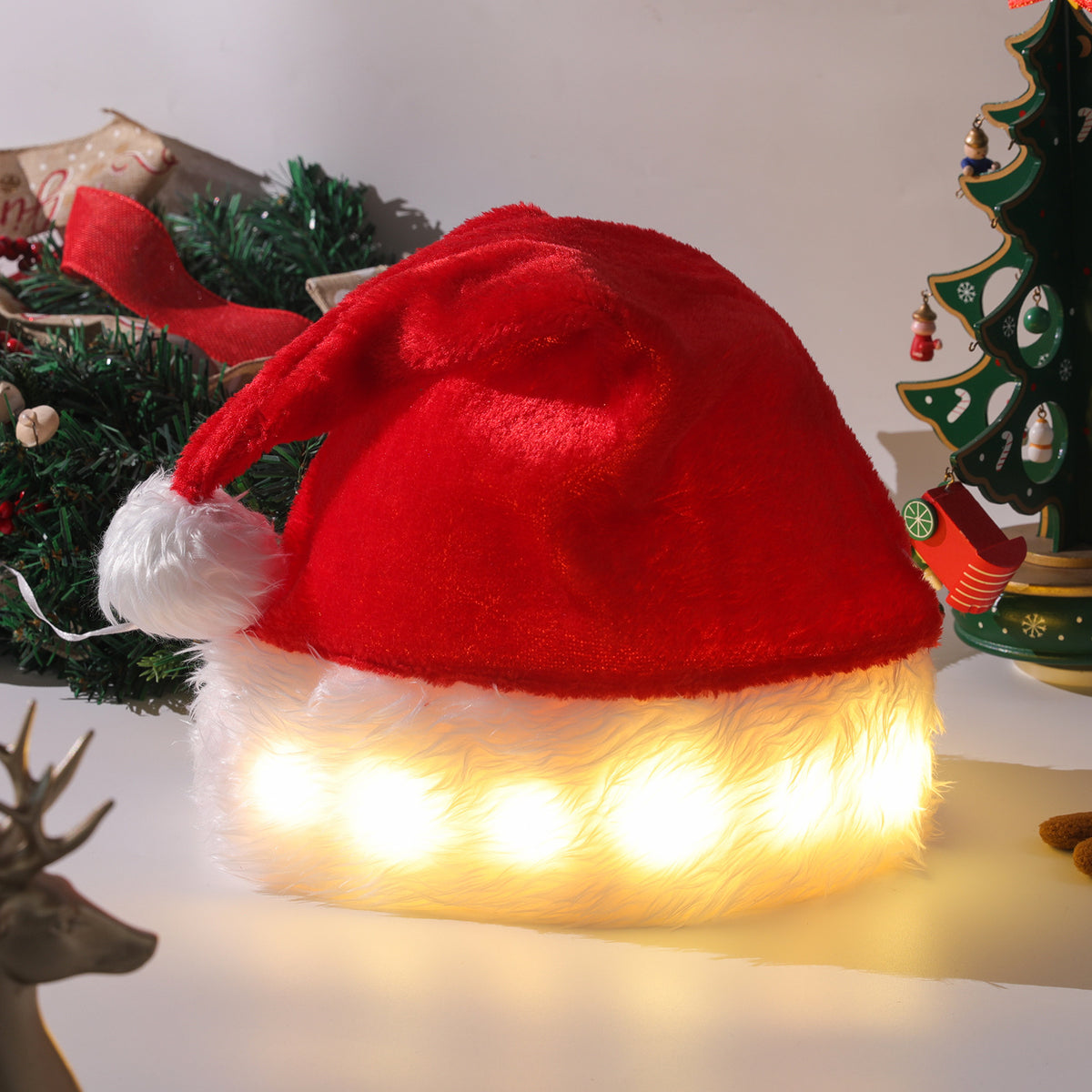LED Luminous Santa Hat Christmas Decor