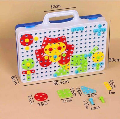 Kids 3D Drill & Screw Creative Building Block Set | STEM Educational Toy