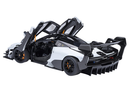 McLaren Senna GTR Silica White with Black Top 1/18 Model Car by Autoart