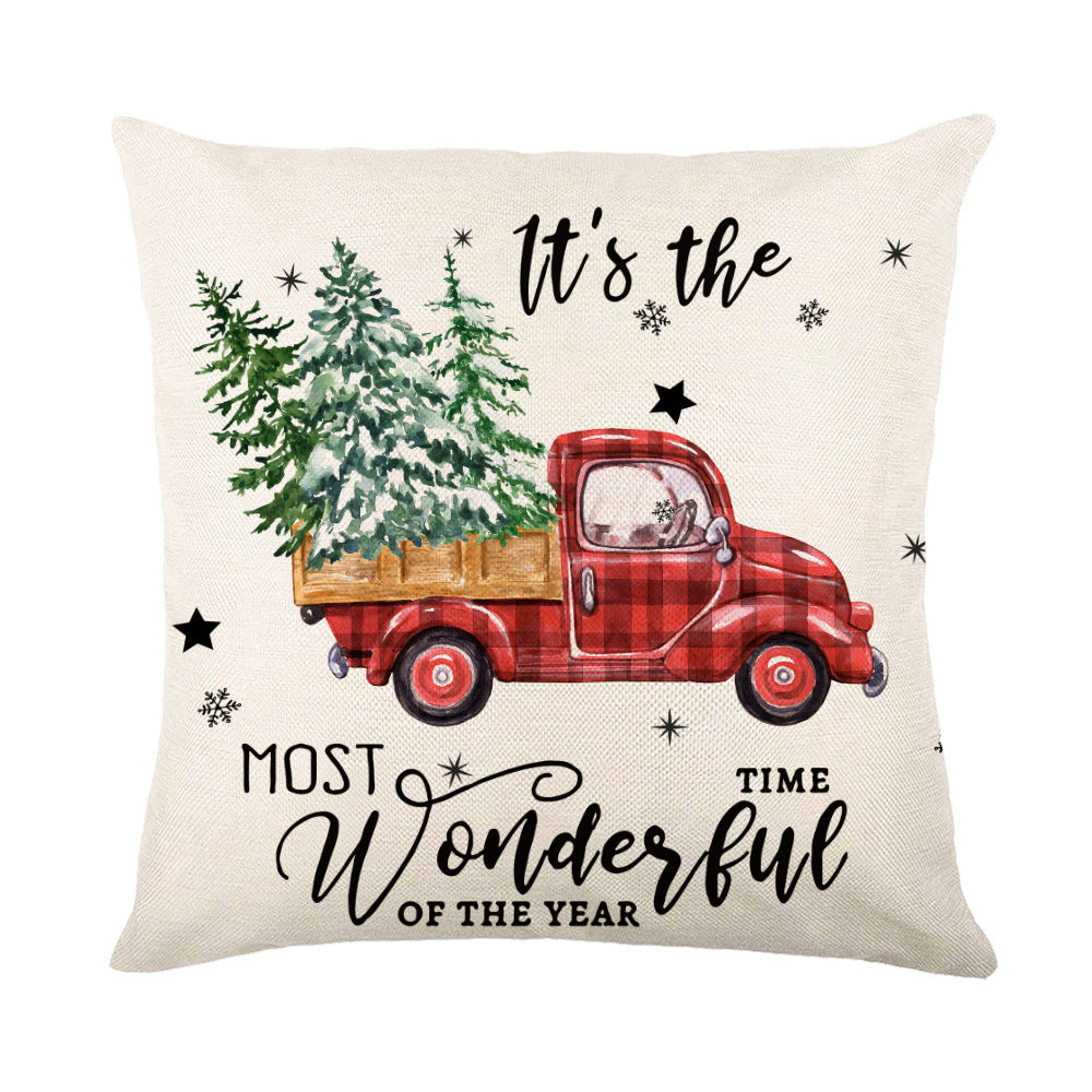 Christmas Snowflake Pillow Covers Sofa Decor