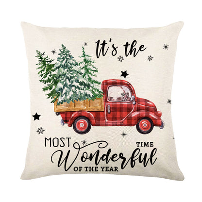 Christmas Snowflake Pillow Covers Sofa Decor
