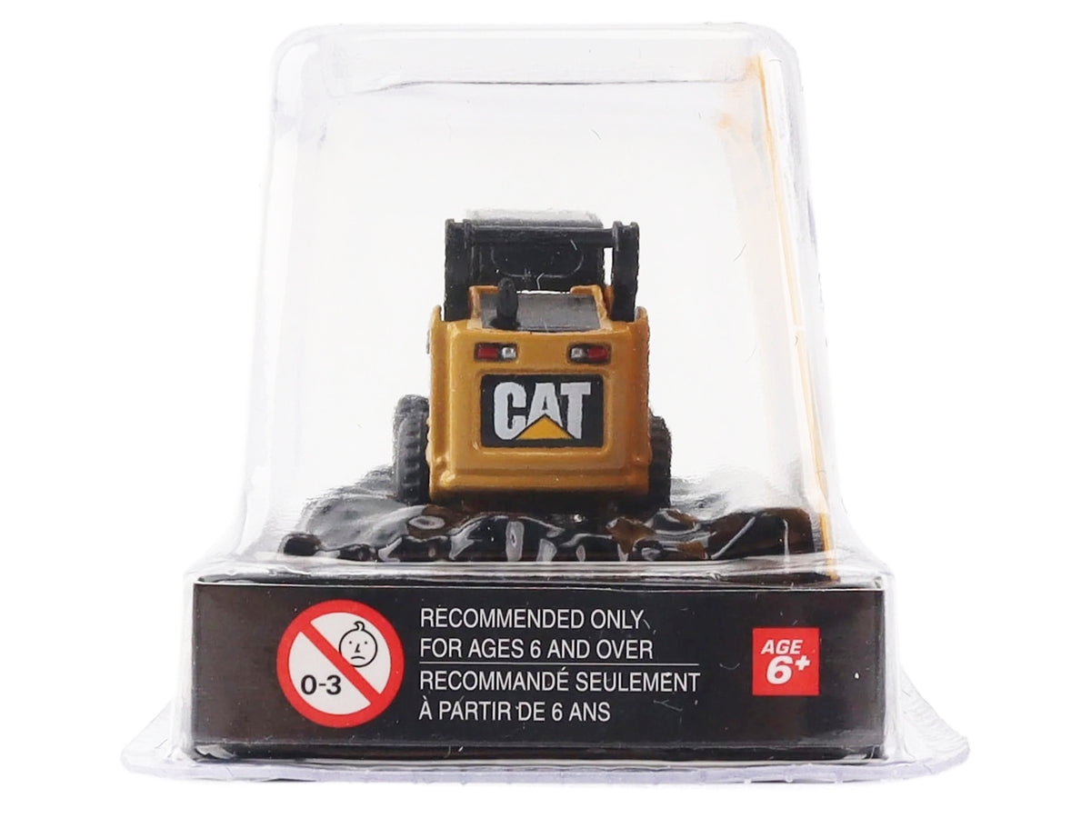CAT Caterpillar 272C Skid Steer Loader with Pallet Fork Yellow "Micro-Constructor" Series Diecast Model by Diecast Masters
