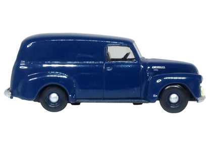 Oxford Diecast 1950 Chevrolet Panel Van – Mariner Blue | 1:87 (HO) Scale