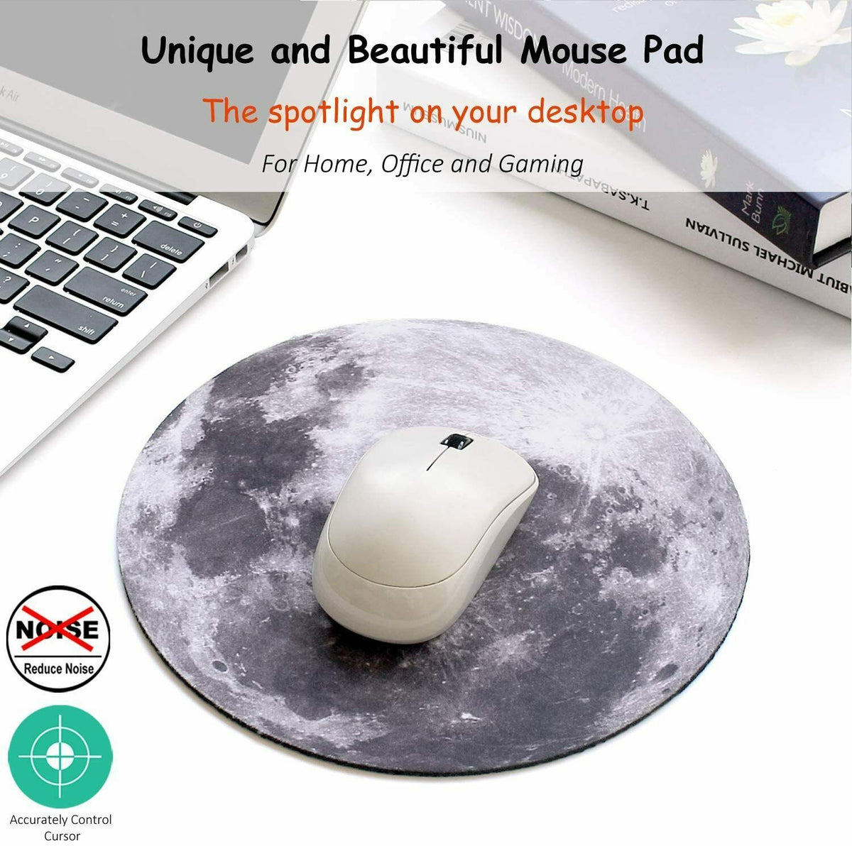 Non-Slip Round Mouse Pad for Gaming