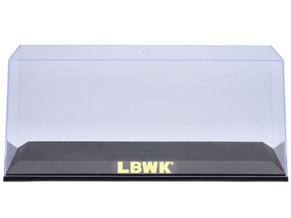 Collectible Display Show Case with Black Plastic Base and Gold "LBWK" Logo for 1/18-1/24 Scale Model Cars by Autoart