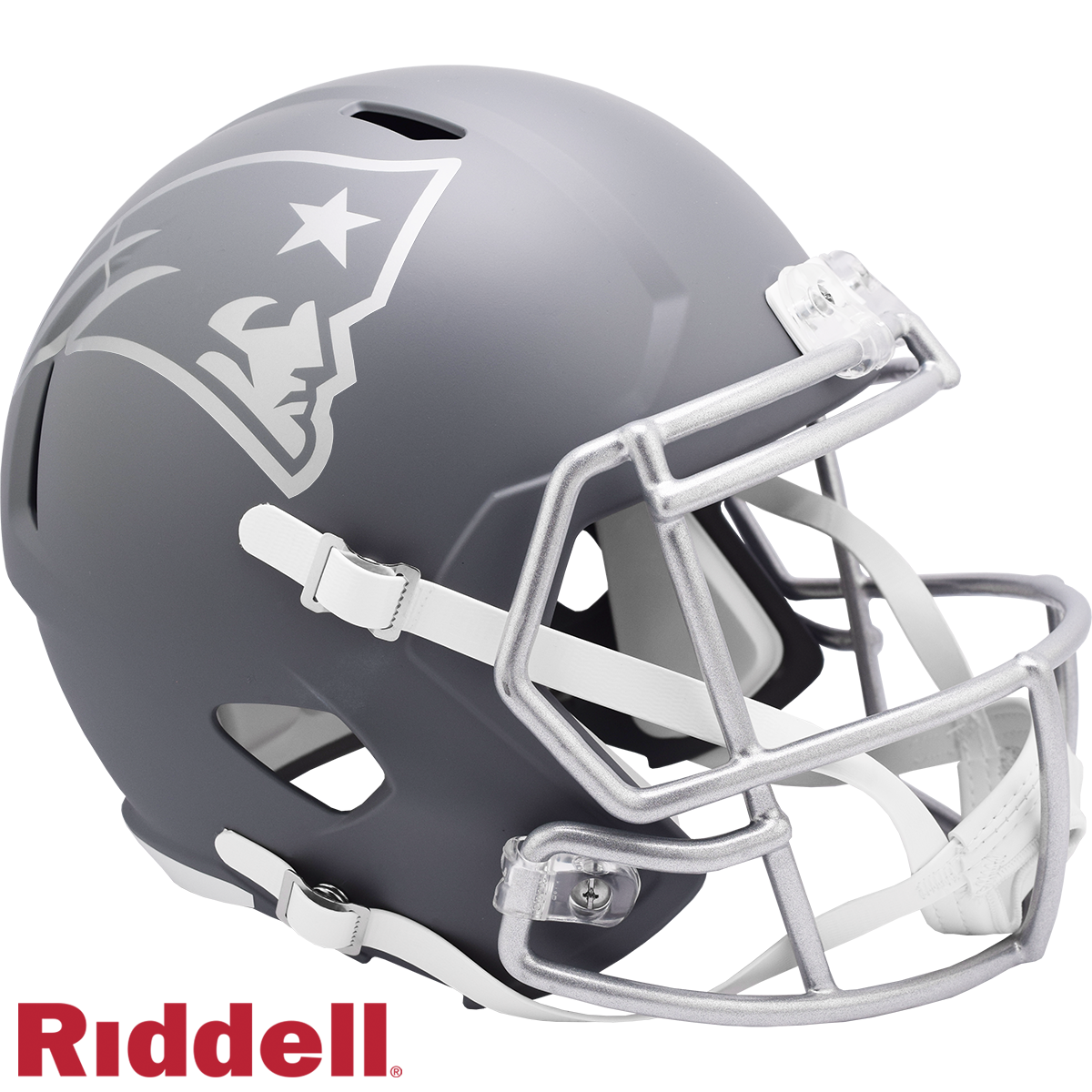 New England Patriots Helmet Riddell Replica Full Size Speed Style Slate Alternate