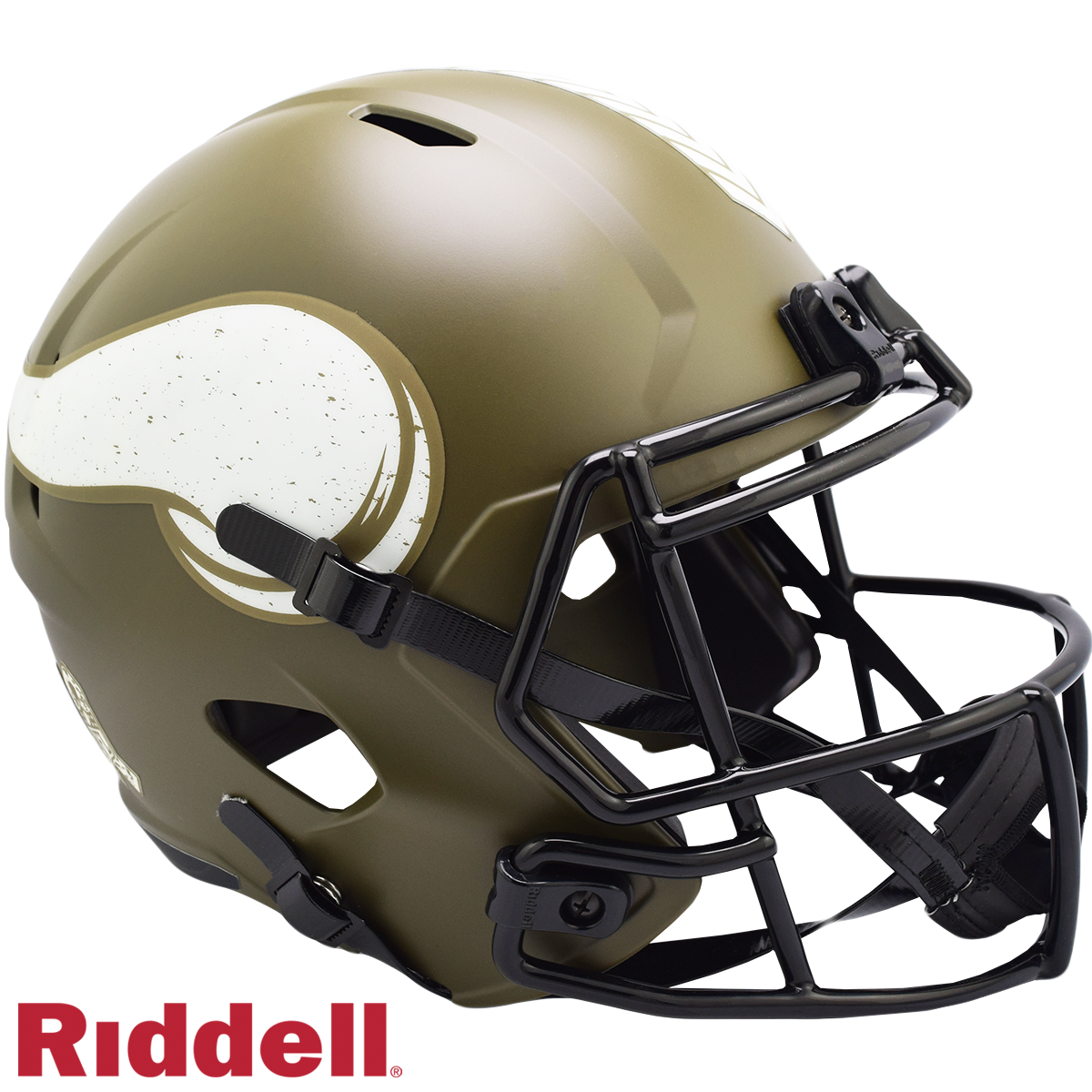 Minnesota Vikings Helmet Riddell Replica Full Size Speed Style Salute To Service 2022
