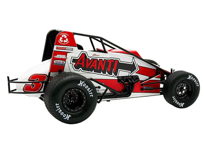 USAC Sprint Car #3P Kyle Cummins "Avanti" Champion "USAC Sprint Car National Championship" (2025) 1/18 Diecast Model Car by ACME