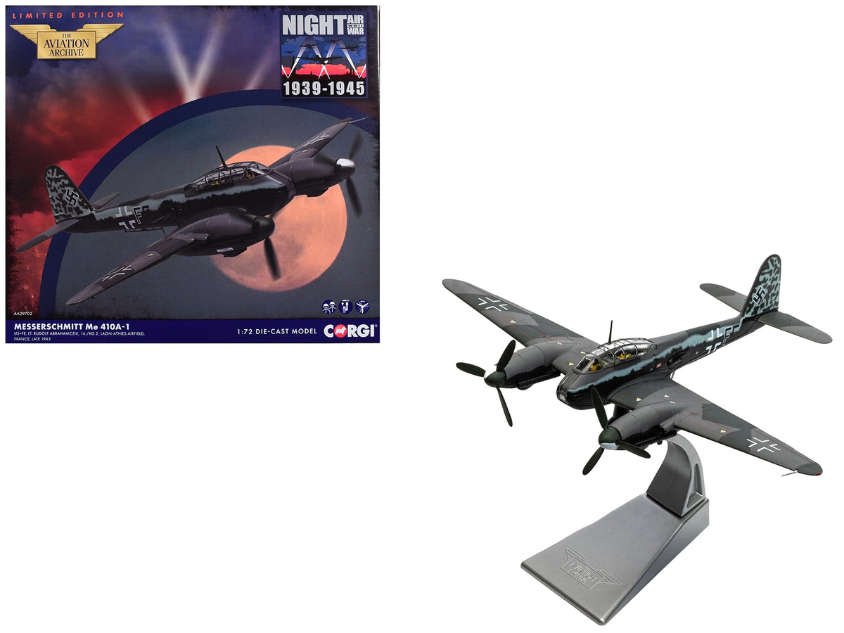 Messerschmitt Me 410A-1 Hornisse 1/72 Diecast Model Aircraft by Corgi – German Luftwaffe WWII Aviation Archive