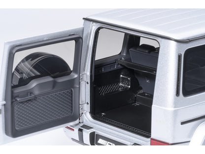 2019 Mercedes-Benz AMG G63 Iridium Silver Metallic 1/18 Model Car by Autoart
